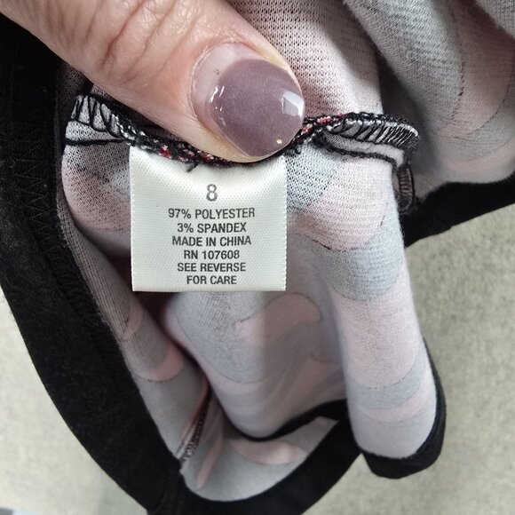 Dressbarn Womens Geometric Circle Print Shift Dress Size 8 - Picture 6 of 9